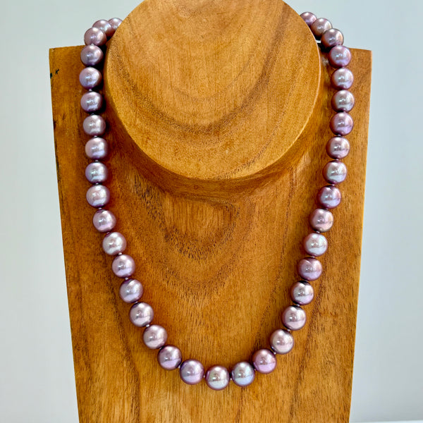 14KY Purple Toned Pink Edison Pearl Strand
