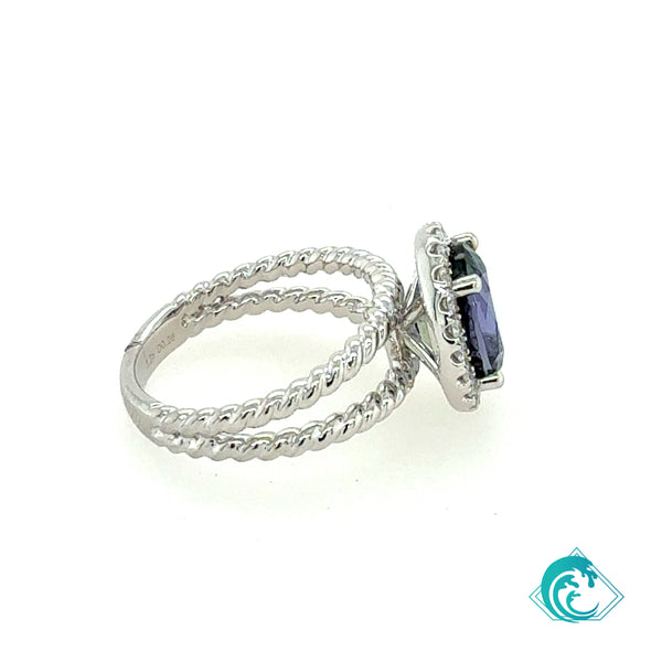 18KW Tanzanite Mea Huna Ring