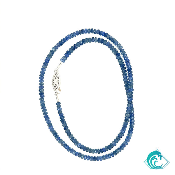 14KW Beaded Blue Sapphire