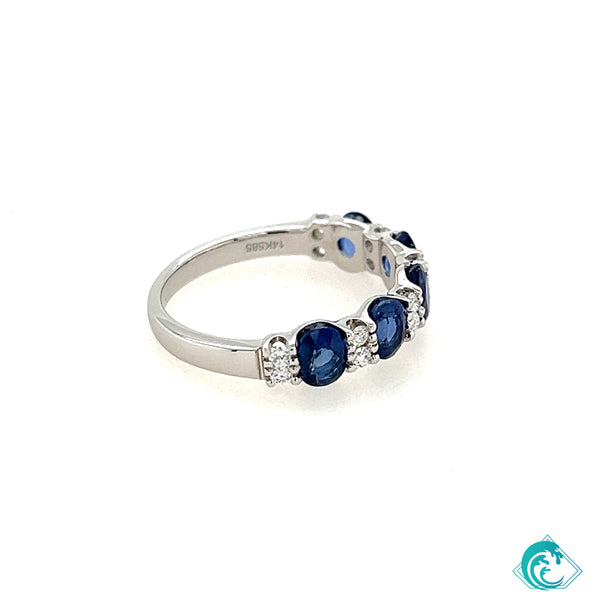 14KW Sapphire & Diamond Lana Band