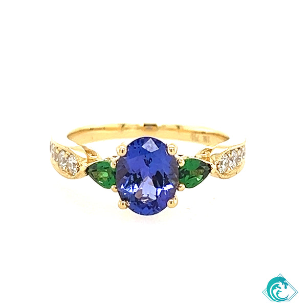 18KY Tanzanite Kealia Ring