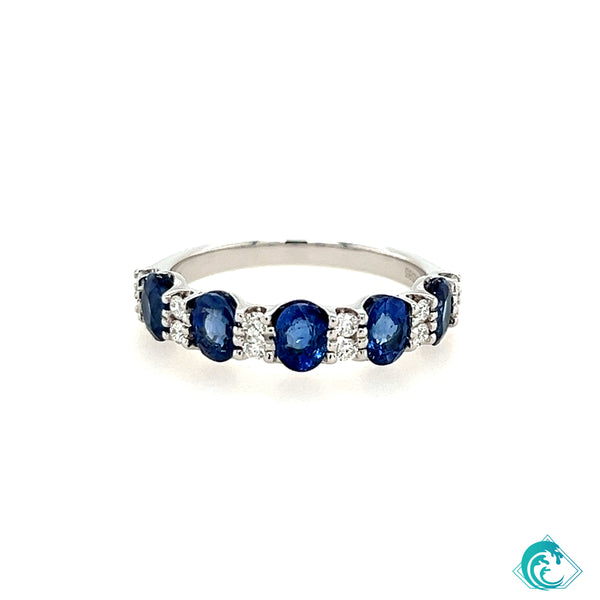 14KW Sapphire & Diamond Lana Band