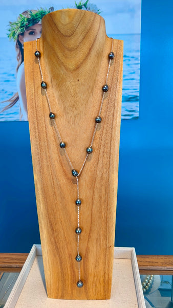 18KR Tahitian Pearl Lariat