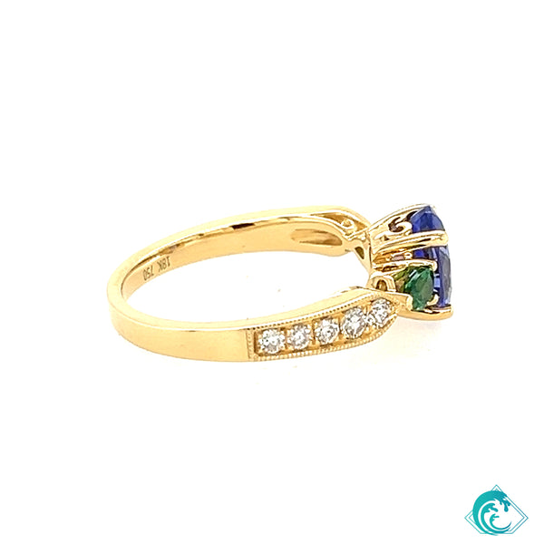 18KY Tanzanite Kealia Ring