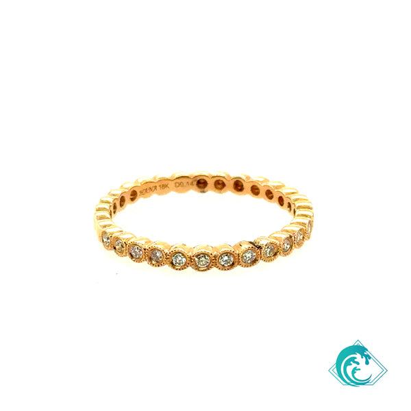 18KR Stackable Diamond Rings