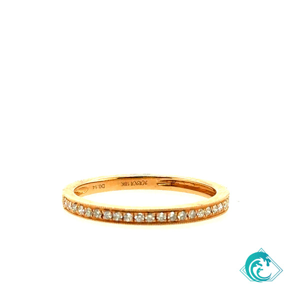 18KR Stackable Diamond Rings