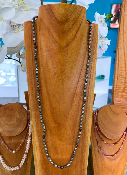 14K Tahitian Keshi Pearl 35” Strand