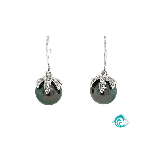 14KW Tahitian Laulau Earrings
