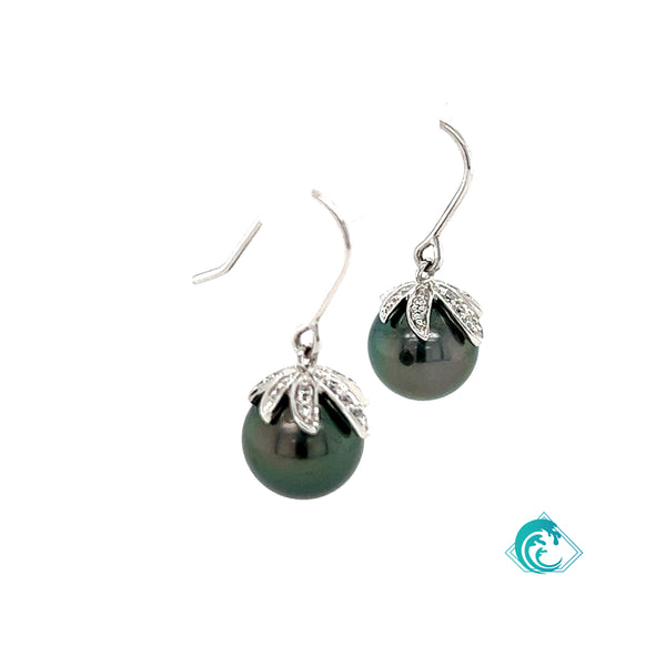 14KW Tahitian Laulau Earrings