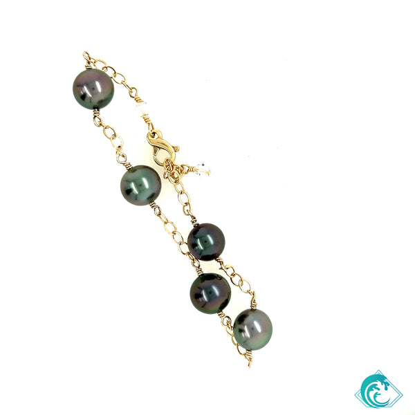 14KY Tahitian Pearl Bracelet