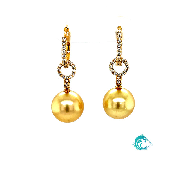 18KY Golden Pearl Lanikai Earrings