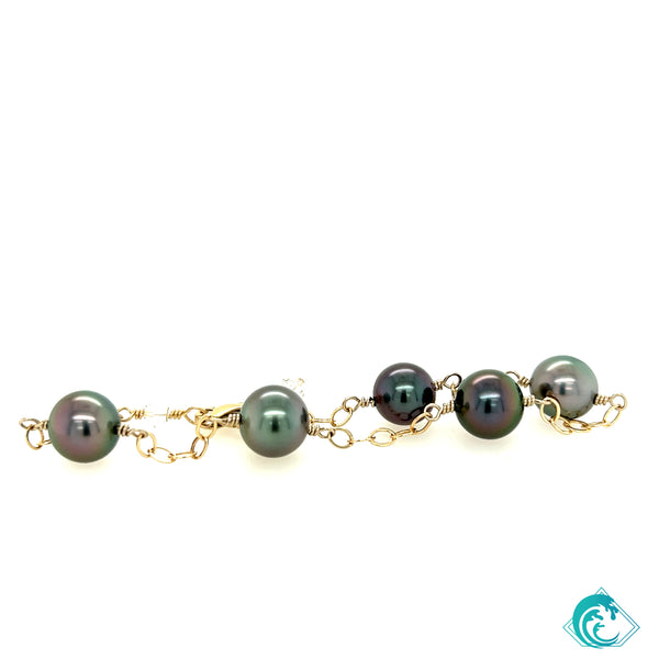 14KY Tahitian Pearl Bracelet