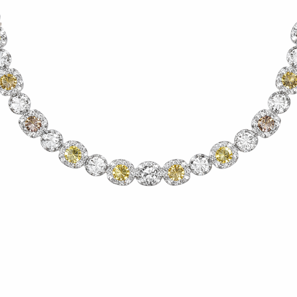 18KW Yellow Diamond Hanohano Necklace