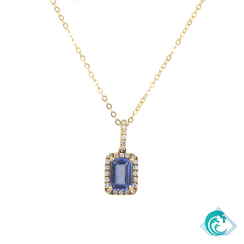 18KY Tanzanite Malia Pendant