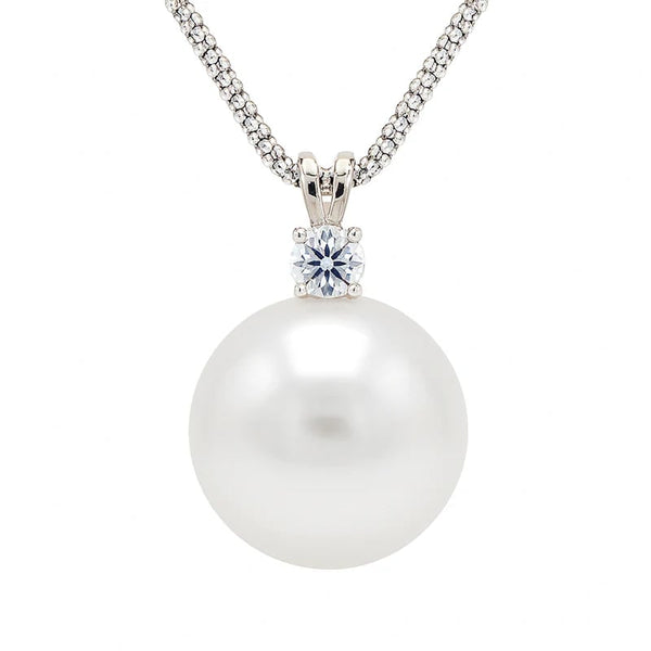 18KW White Australian South Sea Pearl Diana Pendant