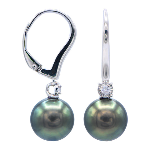 14KW Tahitian Pearl Luka Earrings