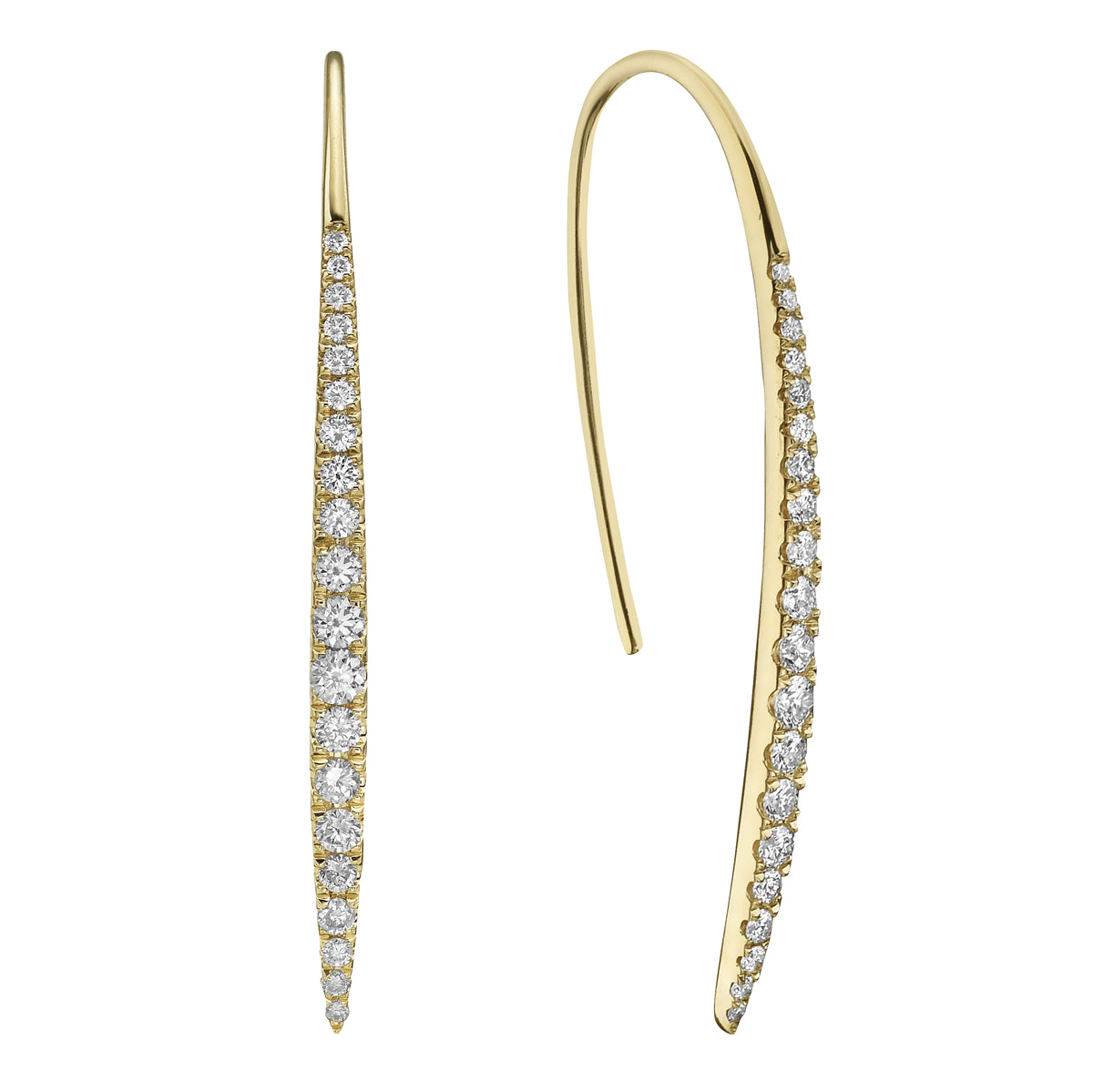 18K YG Diamond Maui Earring