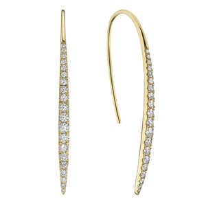 18K YG Diamond Maui Earring