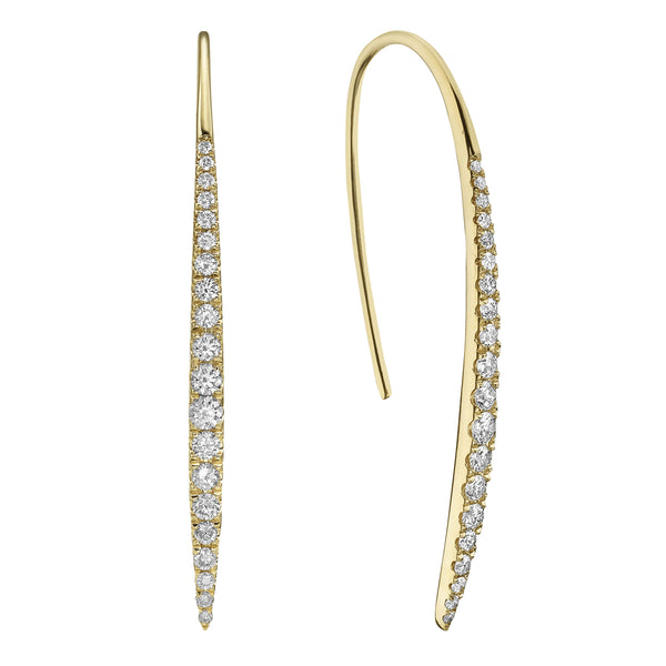 18K YG Diamond Maui Earring