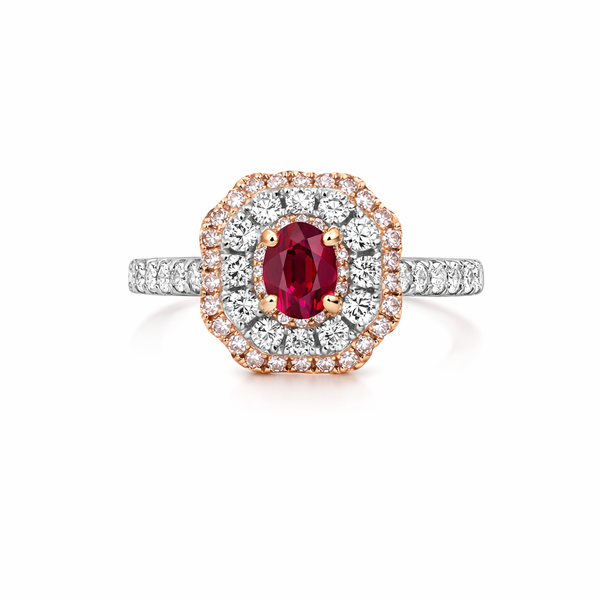 18KW Anne-Marie Ruby Diamond Ring