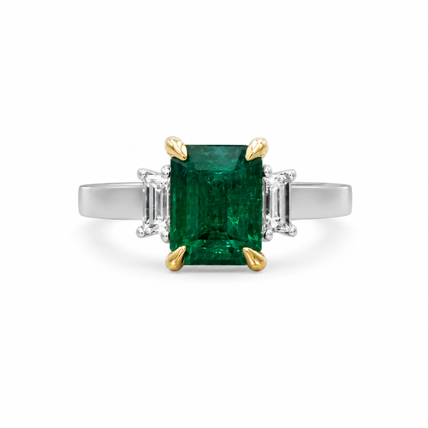 14KYW Emerald Moani Ring