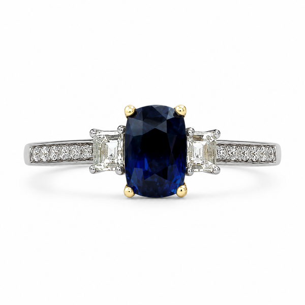 18K Two-tone Sapphire Hoku Ring