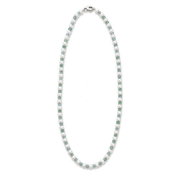 Eliana Freshwater Pearl & Aquaprase Necklace
