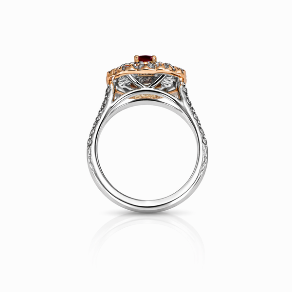 18KW Anne-Marie Ruby Diamond Ring
