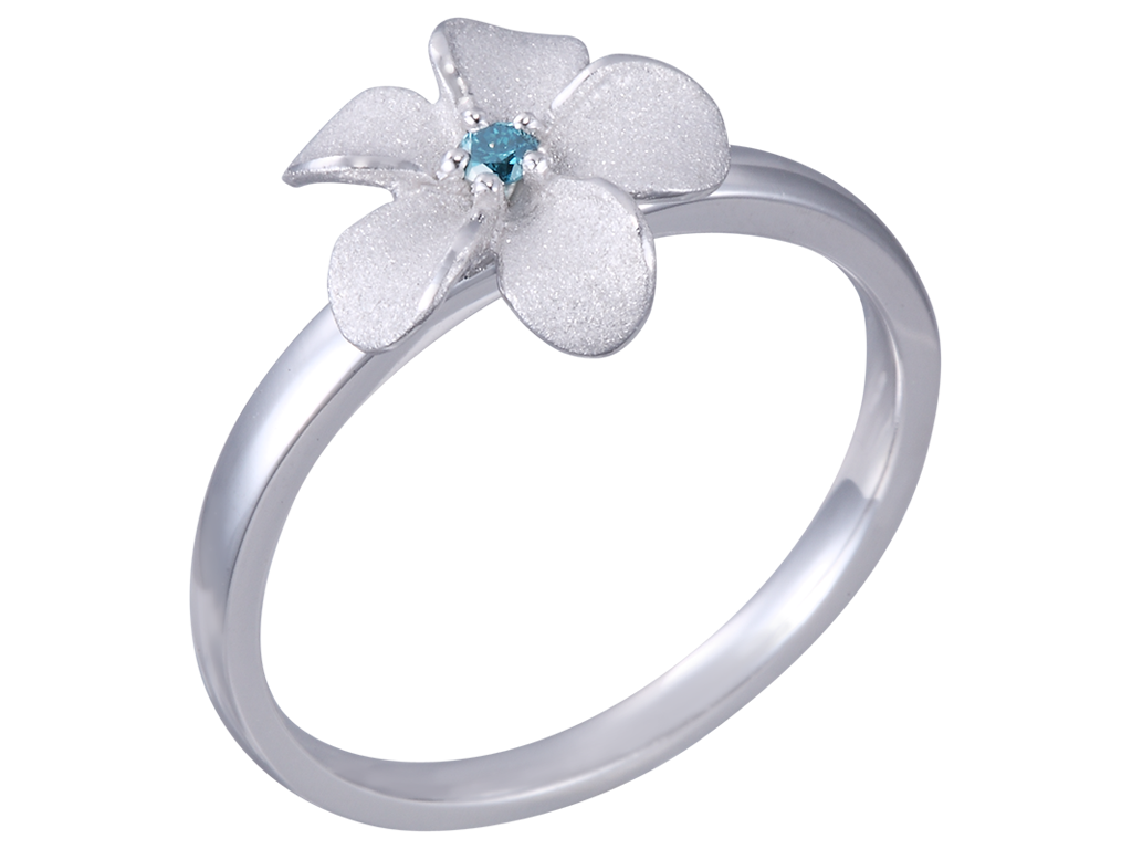 14KW Plumeria Ring