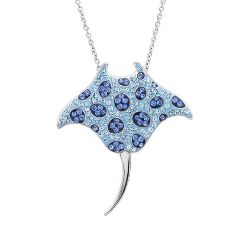 Sterling Silver Swarovski Sting Ray Necklace