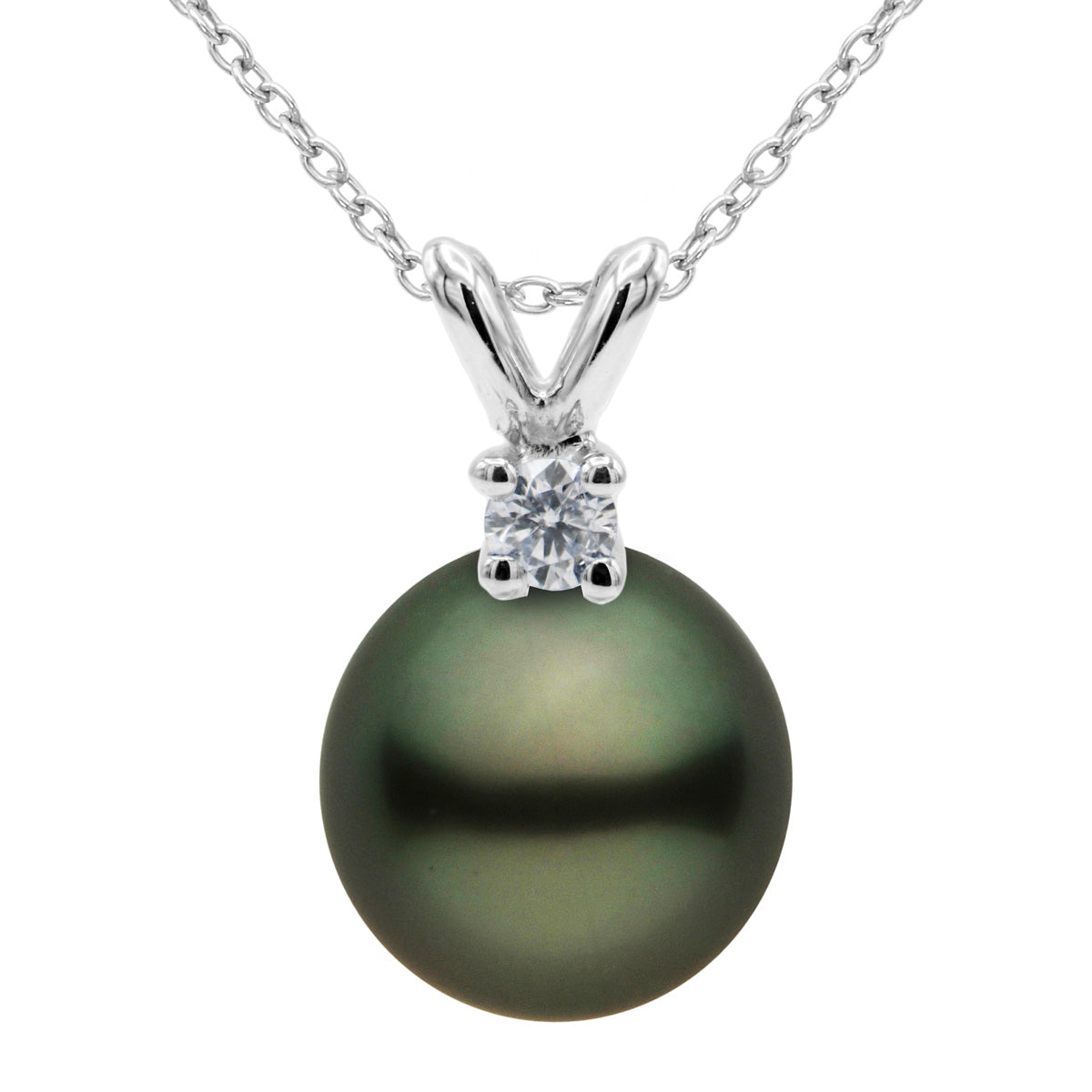 14KW Tahitian Diamond Uni Pendant