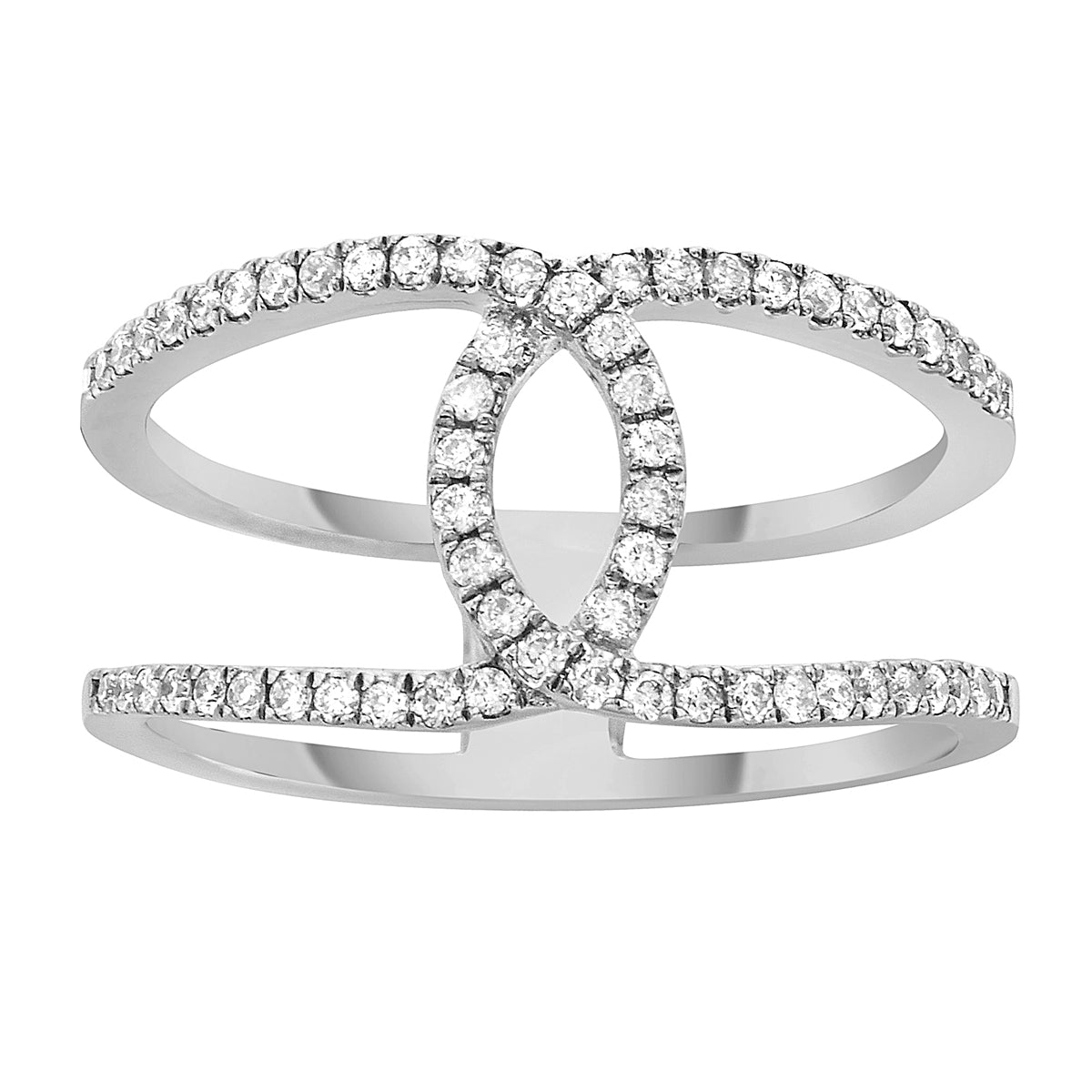 18KW Diamond Decorative Ring