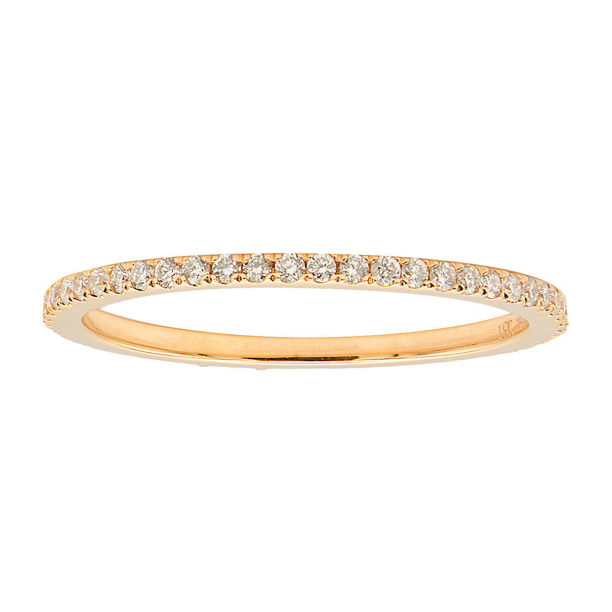 18KR Dainty Diamond Eternity Band