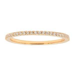 18KR Dainty Diamond Eternity Band