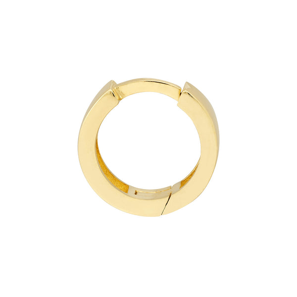 14K Yellow Gold Small Huggie Hoops