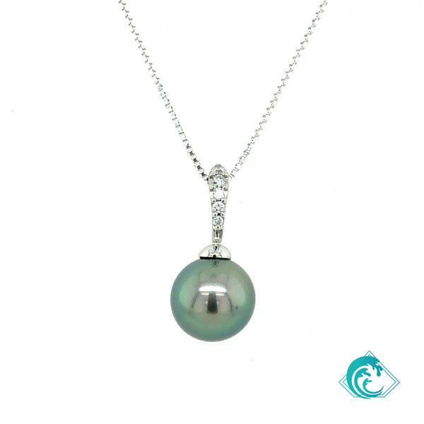 14KW Tahitian Pearl Kealy Enhancer Pendant