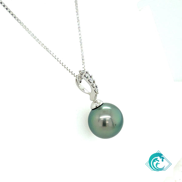 14KW Tahitian Pearl Kealy Enhancer Pendant