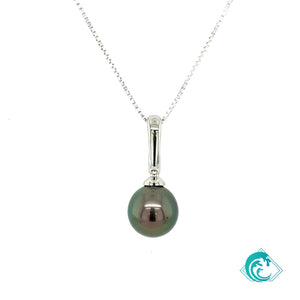 14KW Tahitian Pearl Mauka Enhancer Pendant