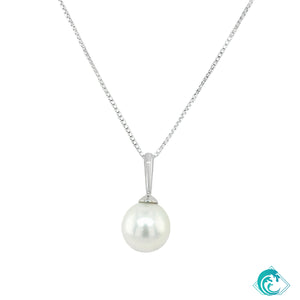 14KW Australian White South Sea Pearl Enhancer Pendant