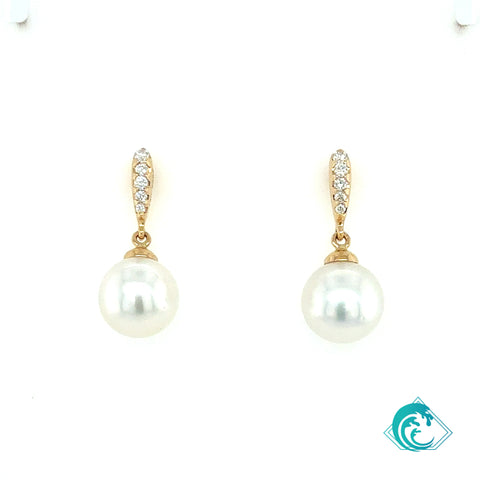 14KY South Sea Pearl Tyla Earrings
