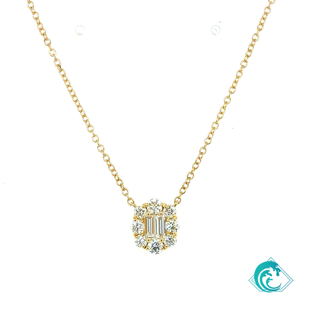 18KY Diamond Hulali Necklace