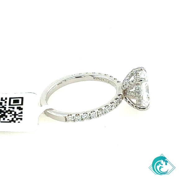 14KW Sustainable Radiant Diamond Ring