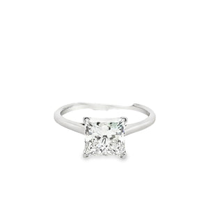 14K White Gold Sustainable Princess Cut Diamond Ring
