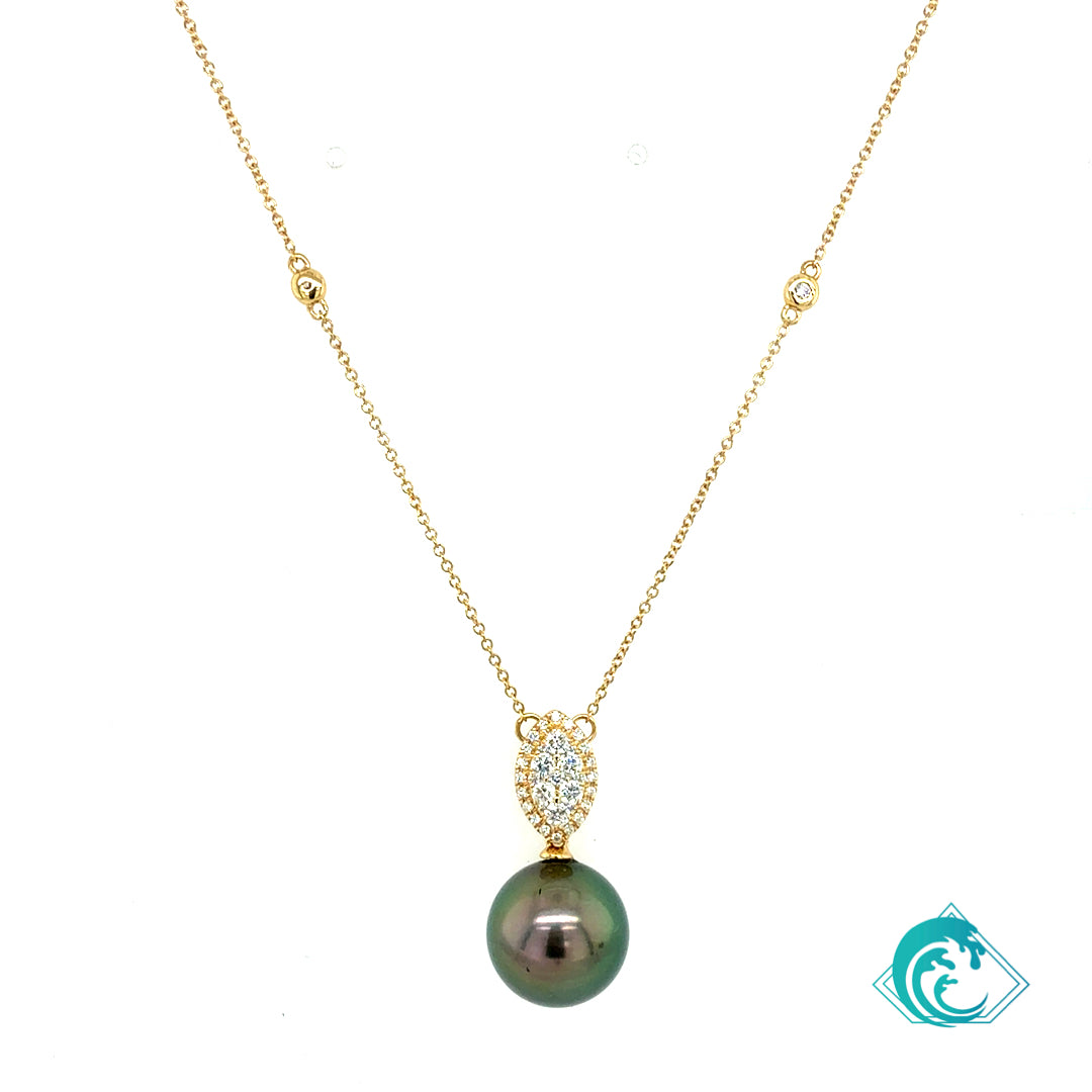 18KY Tahitian Pearl Nala Necklace
