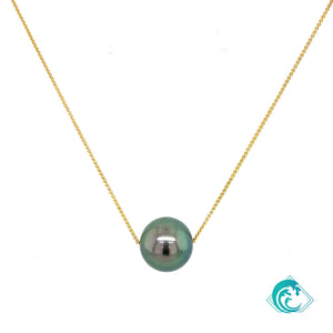 14KY Tahitian Pearl Dani Floater Necklace