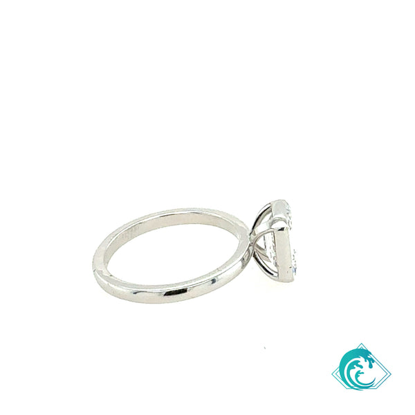 14KW Sustainably Created Amara Bezel Diamond Ring