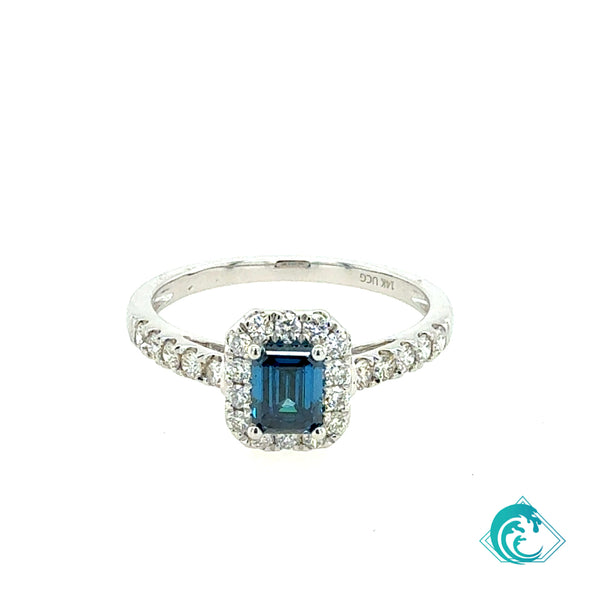 14KW Blue Diamond Hokeo Ring