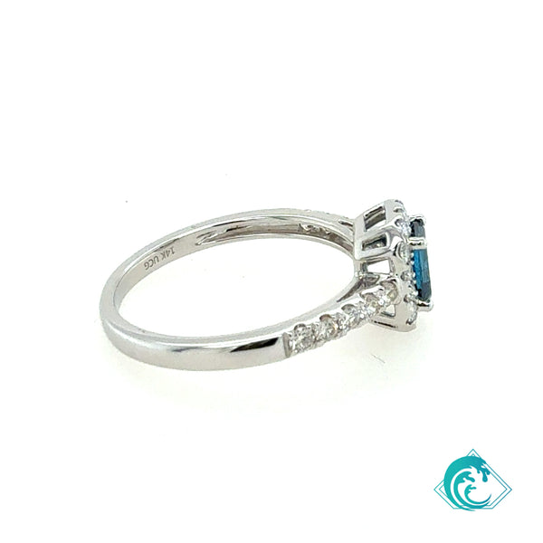 14KW Blue Diamond Hokeo Ring
