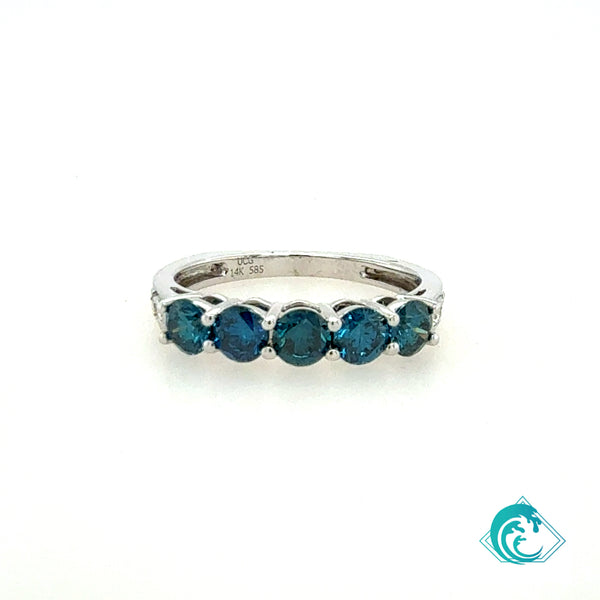 14KE Blue Diamond Cara Band