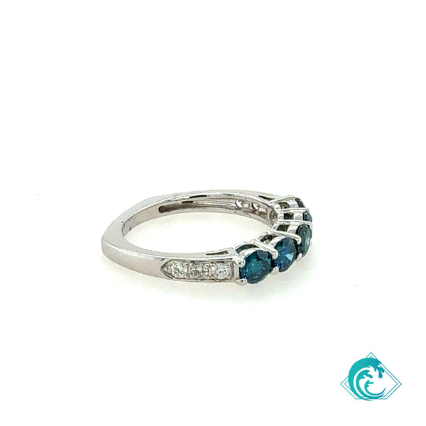 14KE Blue Diamond Cara Band